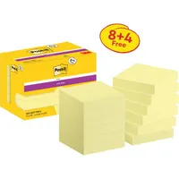 Post-it Super Sticky 622-SSCY 47,6x47,6mm 90lapos 8+4 tömb kanárisárga öntapadós jegyzettömb #2