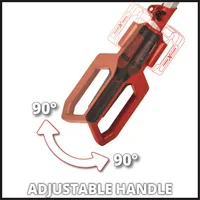 Einhell 3410585 PXC GC-HH 18/45 Li T-Solo akku és töltő nélkül akkumulátoros magassági sövényvágó #10