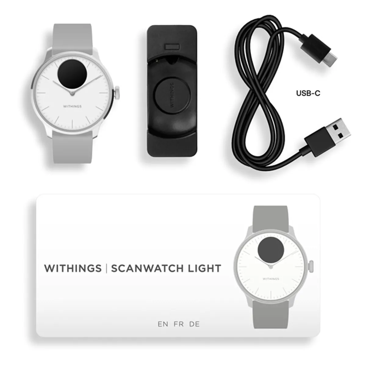 Withings HWA11-model 3 ScanWatch Light 37mm fehér okosóra #10