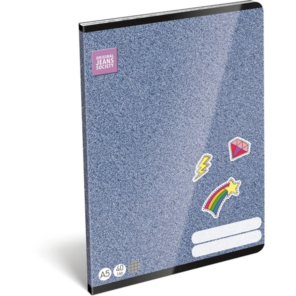 Lizzy OJS Girl 22969003 FSC A5 40 lapos tűzött kockás füzet #1