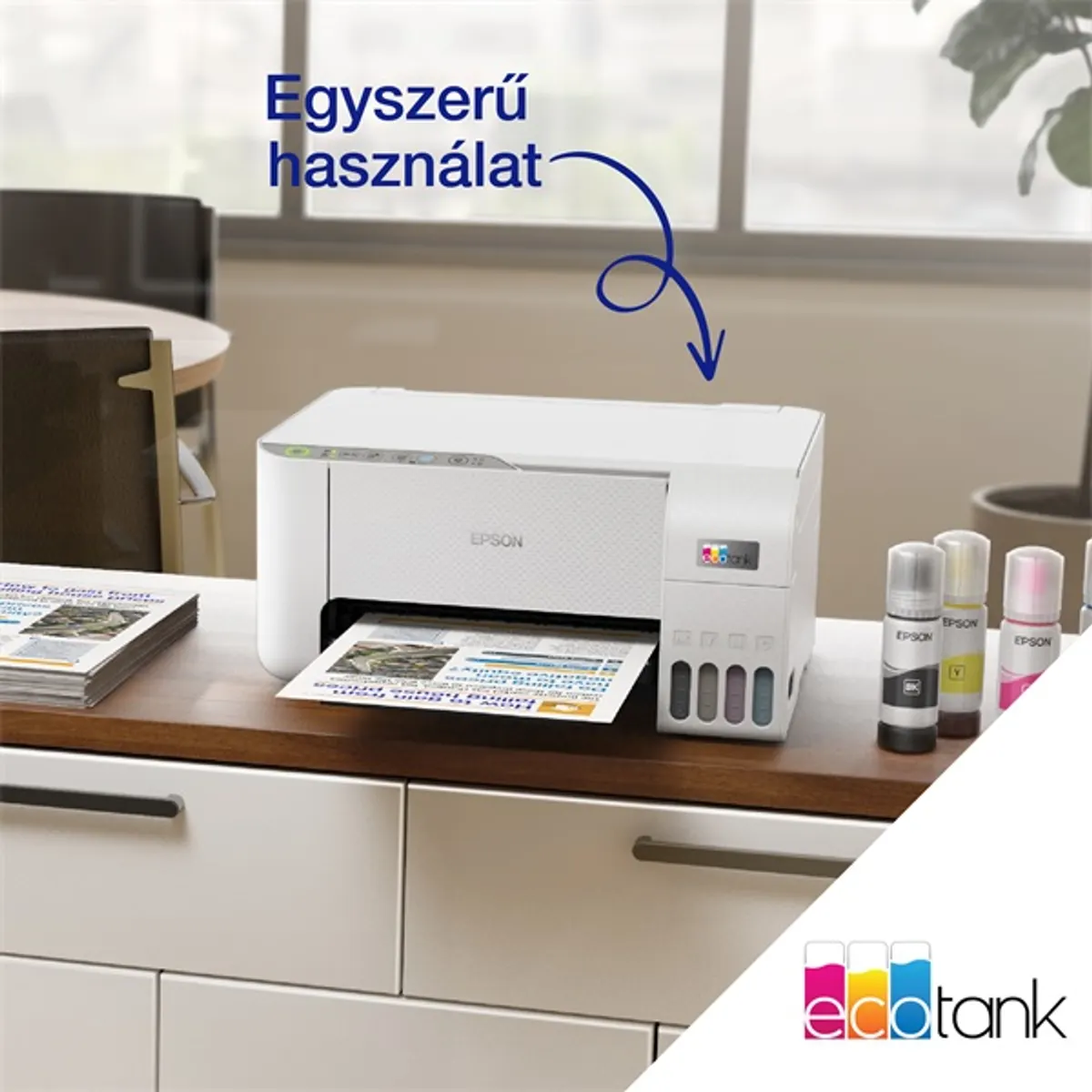 Epson EcoTank L3276 színes nyomtató MFP, WiFi/USB, 8100/6500 oldal tinta a dobozban #9