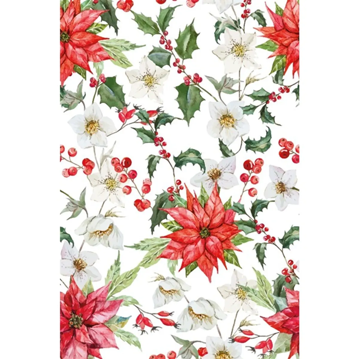 IRIS Karácsonyi tekercses csomagolópapír,  200x70cm, különböző mintákkal, 60g/m2 #6