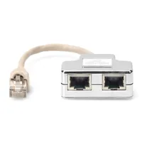 DIGITUS AT-AG CX2 Cat.5e árnyékolt PC-PC RJ45 Y elosztó adapter #2