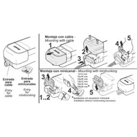 FAMATEL 2507-N 16A-250V  hatos /hosszanti/ fekete Földelt szerelhető elosztó #2