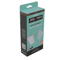 AVAX CH641W & CH641LB – 30W GaN USB-C & USB-A Gyorstöltő Duo #2