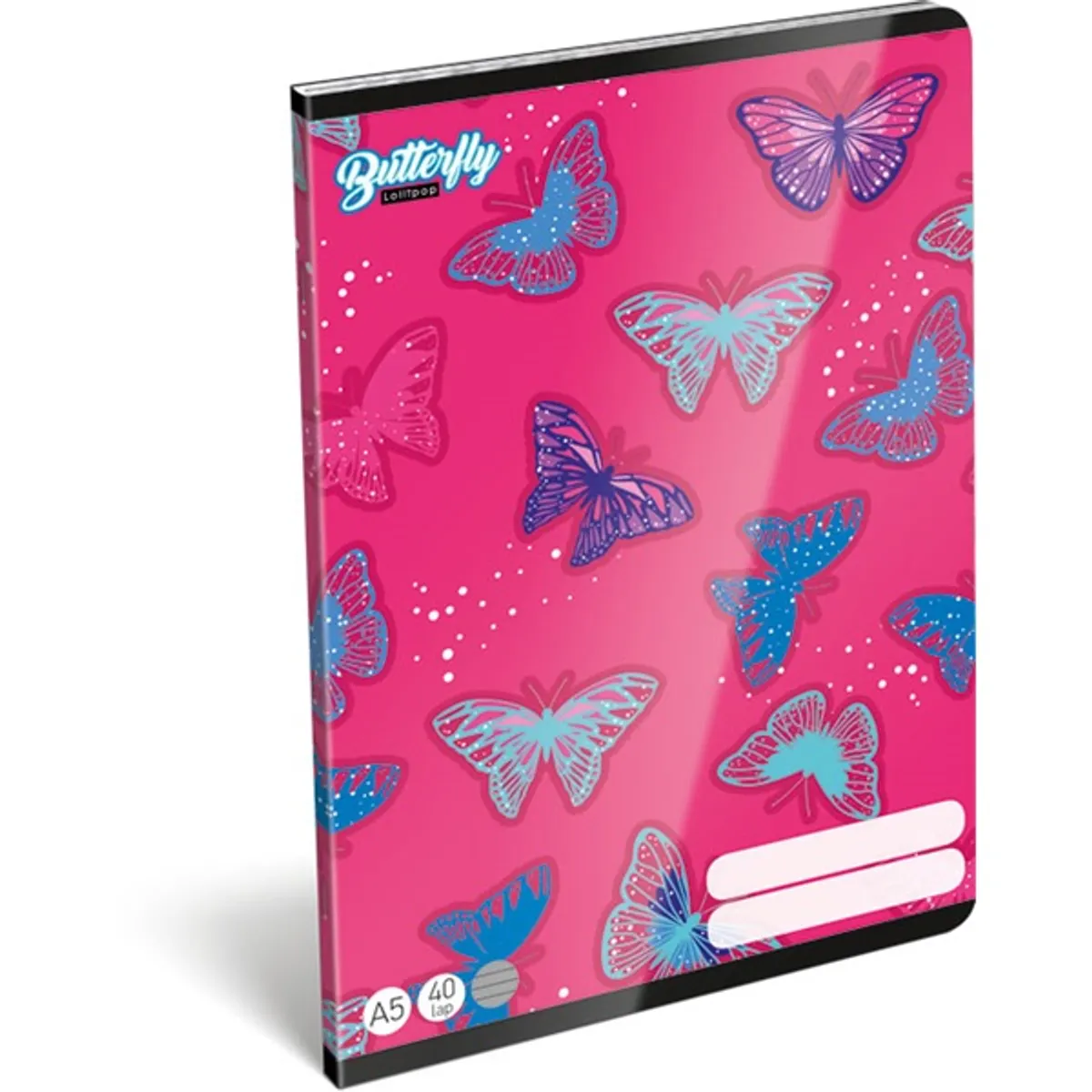 Lizzy Lollipop Butterfly 22967515 FSC A5 40 lapos tűzött vonalas füzet #1