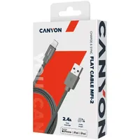 Canyon Charge & Sync MFI 1m Lightning - USB 2.0 adat- és töltőkábel #3