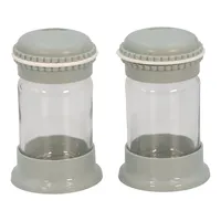 IRIS Macaron Salt&Pepper üveg fűszerszóró szett 2*105ml, rószaszín, fehér, szürke vagy kék színű HN-1139 #4