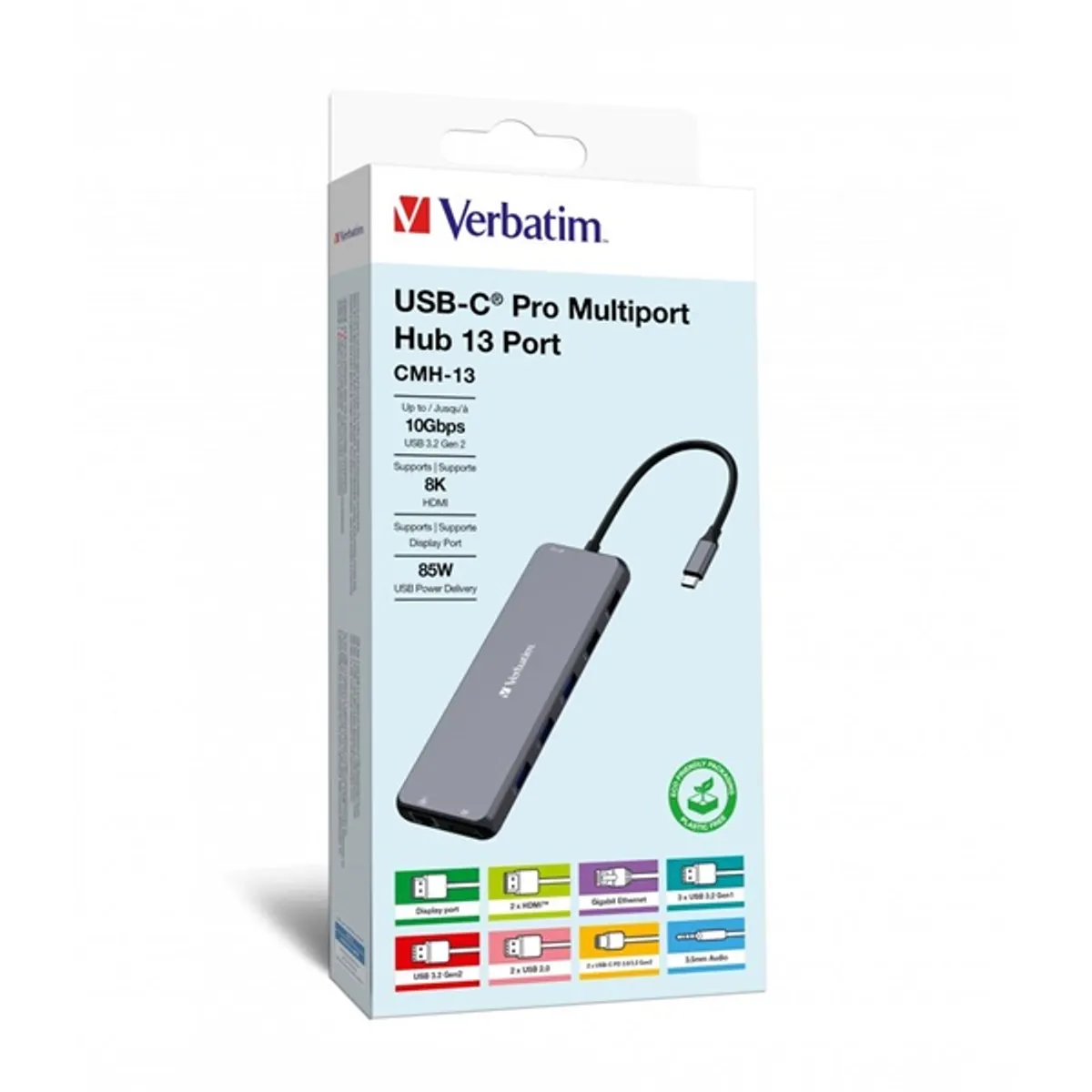 Verbatim 32153 USB-C Pro Multiport CMH-13 13in1 ezüst HUB #4