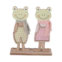 IRIS dekor fa béka fiú/lány 2 szortiment 10x5x23cm