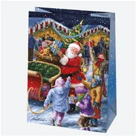 IRIS Karácsonyi ajándéktasak, 345x480x130 mm, különböző színekben és mintával #2