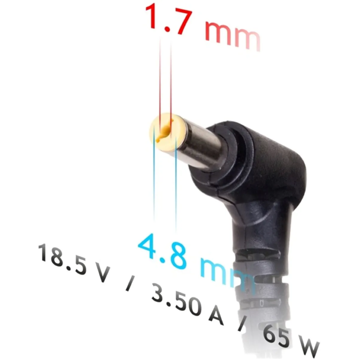Akyga AK-ND-09 18,5V/3,5A/65W 4,8x1,7mm LG / HP / Compaq notebook hálózati töltő #3