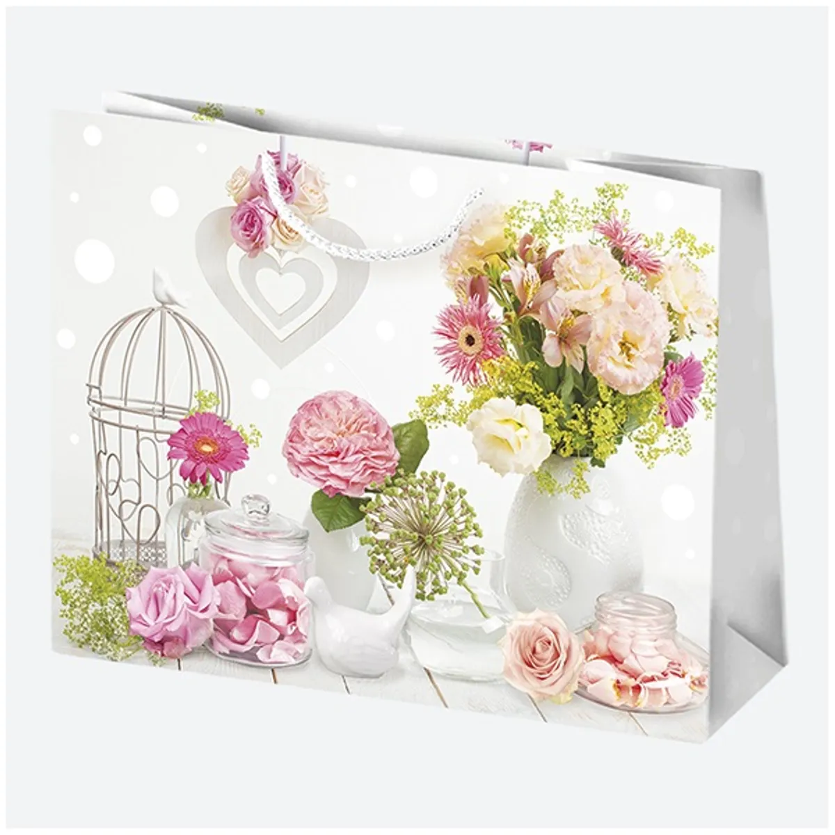 IRIS ajándéktasak, különböző színekben virágok, 300x230x100 mm #6