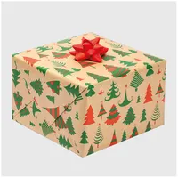 IRIS Karácsonyi tekercses KRAFT csomagolópapír,  200x70cm, különböző mintákkal, 60g/m2 #8