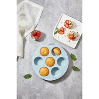 IRIS szilikon kerek muffin sütőforma 7 darabhoz, szürke, fekete vagy piros színű SL-3206 #3