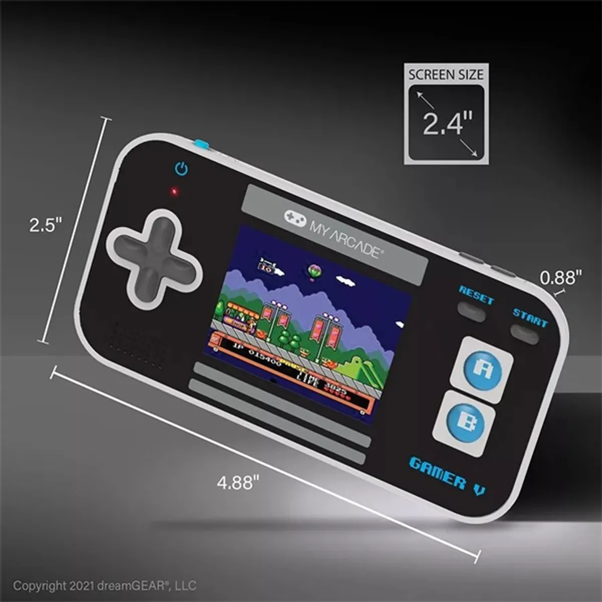 My Arcade DGUN-3919 Gamer V Classic 220in1 fekete-kék hordozható kézikonzol #4
