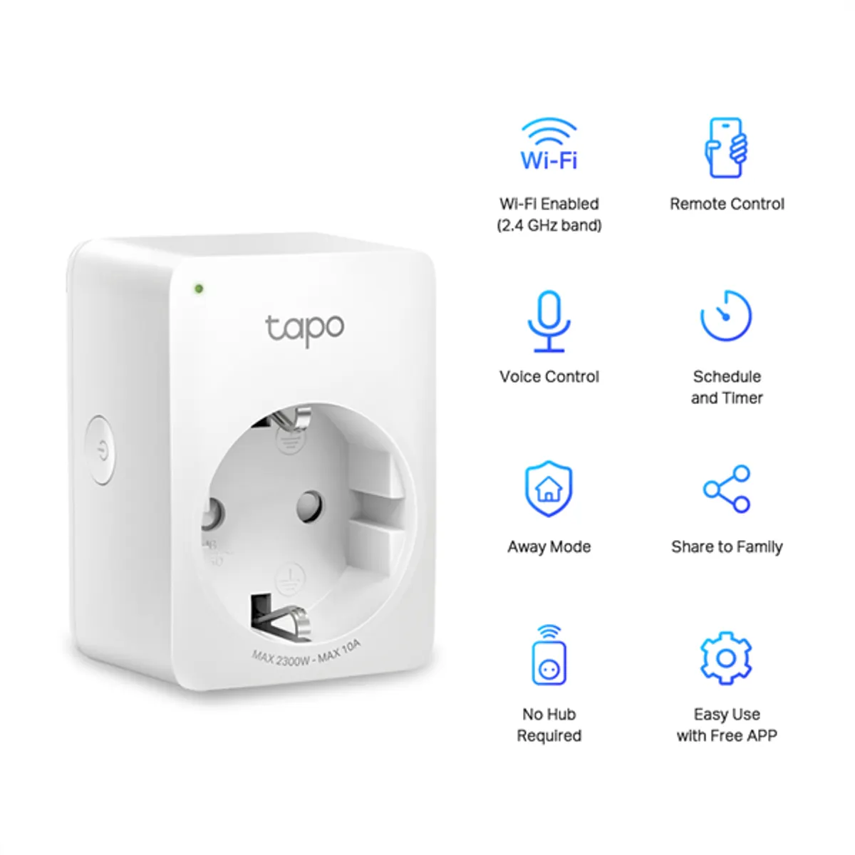 TP-Link TAPO P100(1-pack) fehér Wi-Fi aljzat #2