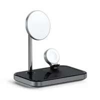 Satechi ST-WMCS3M 3in1 vezeték nélküli mágneses fekete töltőállomás #1