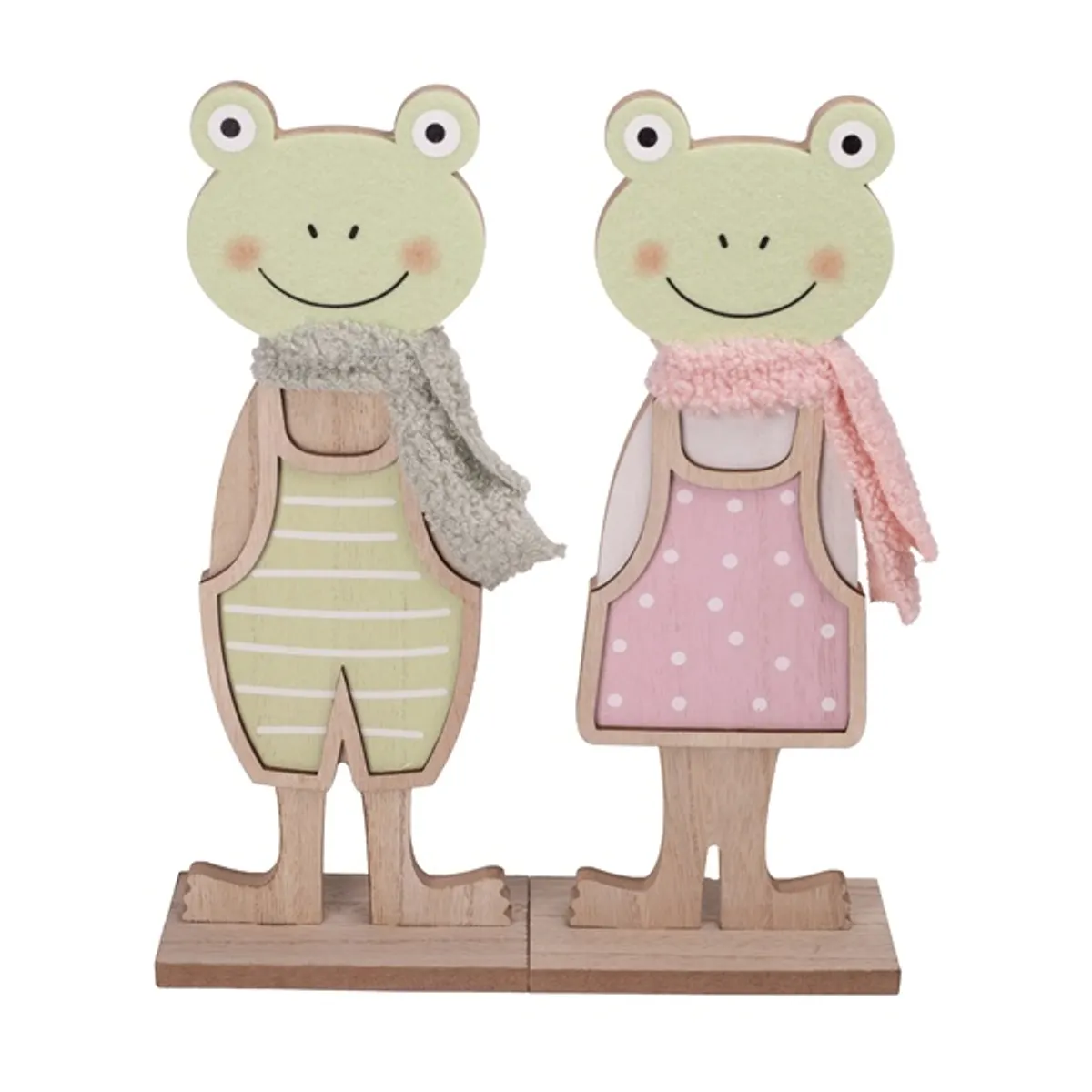 IRIS dekor fa béka fiú/lány 2 szortiment 12x6x29cm #1