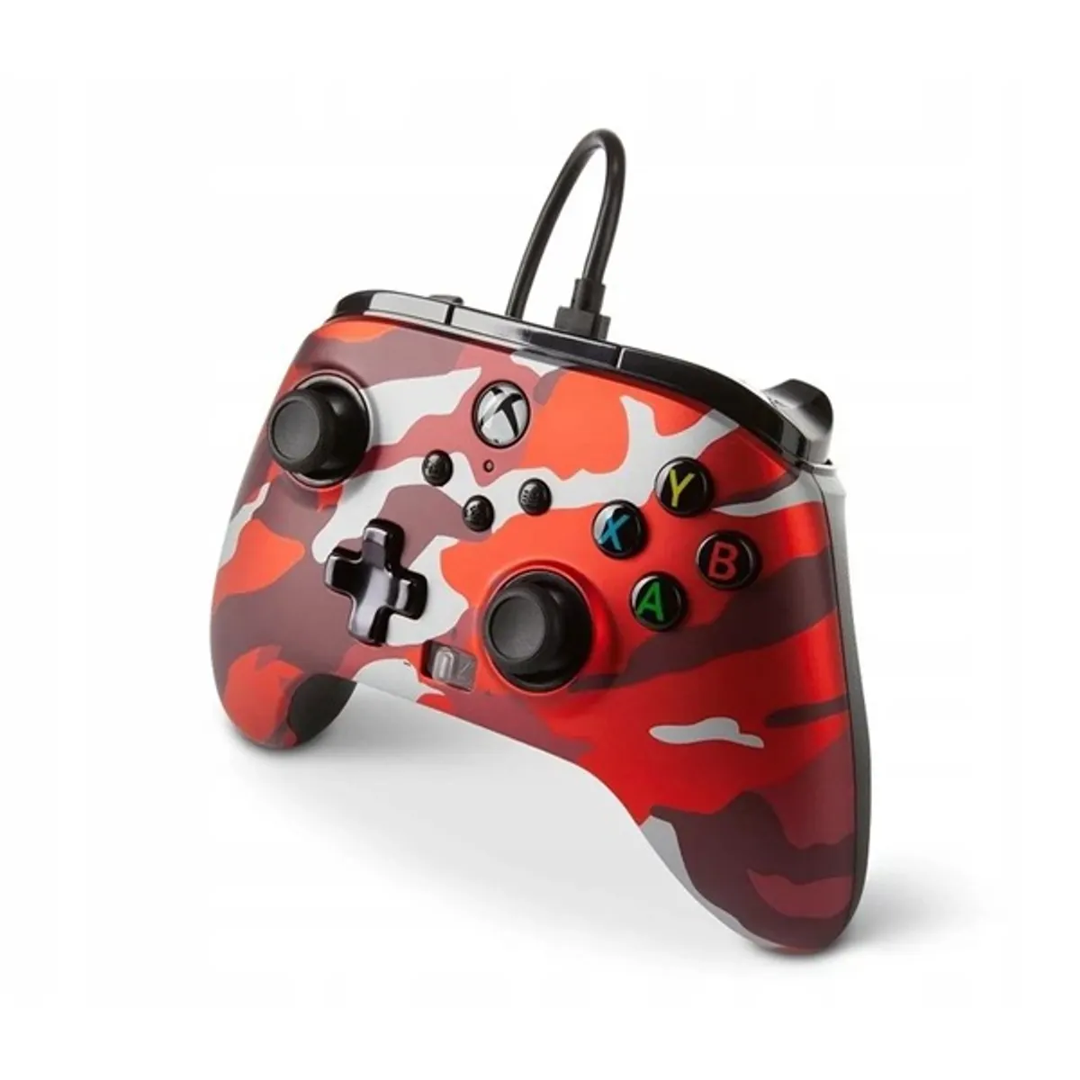 PowerA 1525942-01 Enhanced Wired Xbox Series X|S/Xbox One/PC vezetékes Red Camo piros kontroller #3