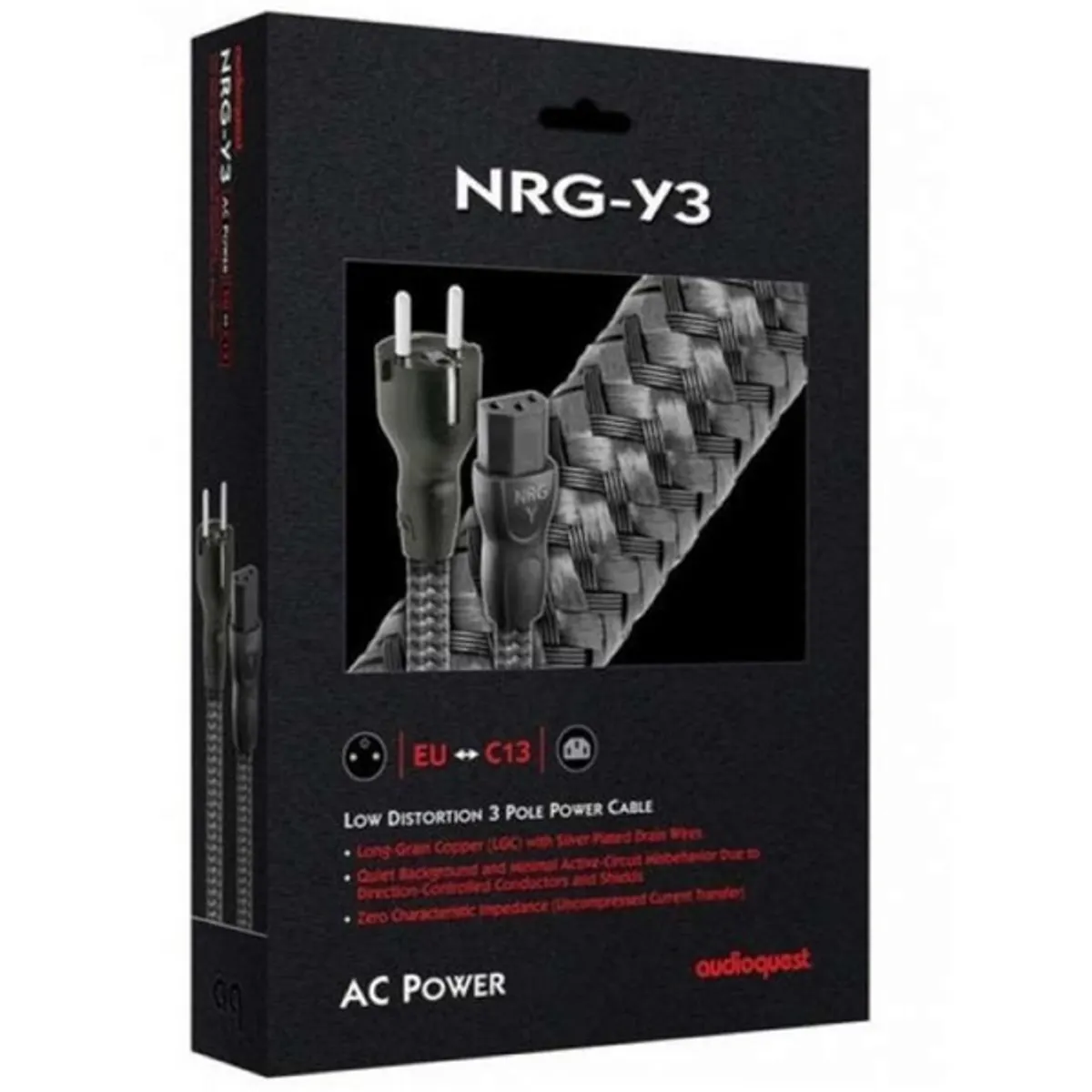 AudioQuest NRG-Y3 NRGY3EU01 1m C13 - Schuko hálózati kábel #2