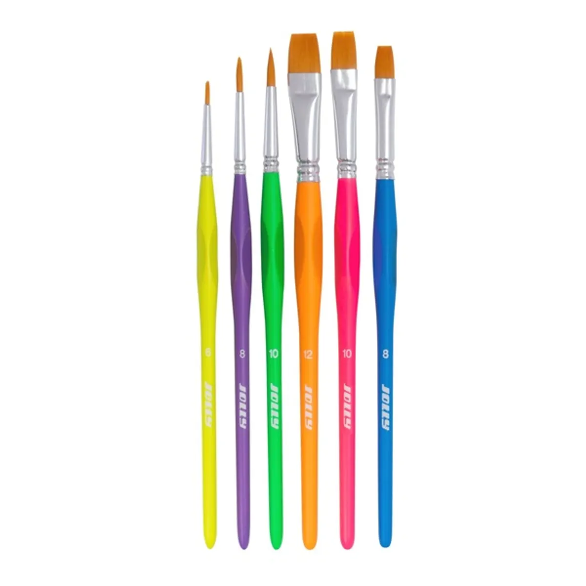 Jolly Neon 6 darabos ergonómikus fogós ecsetkészlet #5
