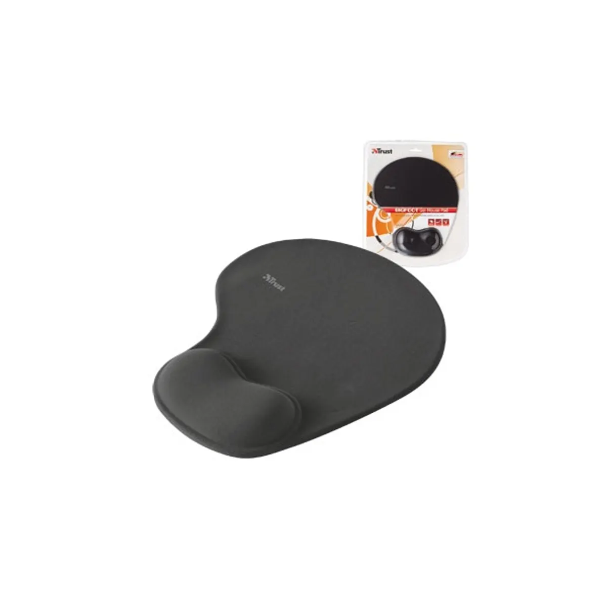 Trust Bigfoot zselés csuklótámaszos fekete egérpad #3
