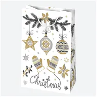 IRIS Karácsonyi ajándéktasak, 160x240x70 mm, különböző színekben és mintával #4