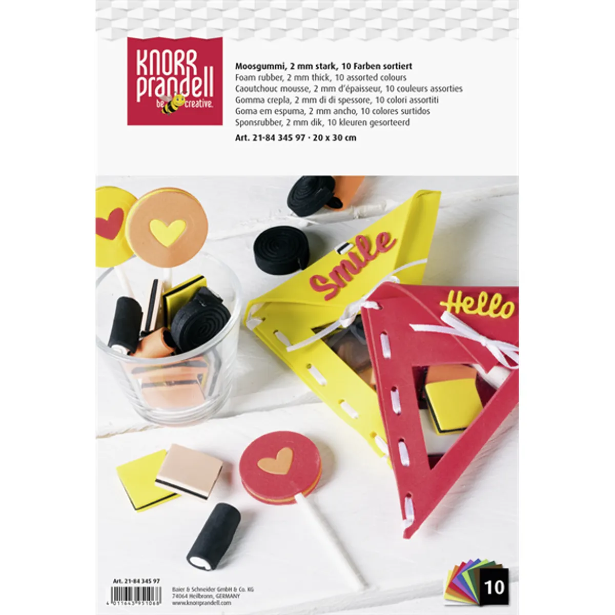 Knorr Prandell A4 10 db/csomag dekorgumi szett #1