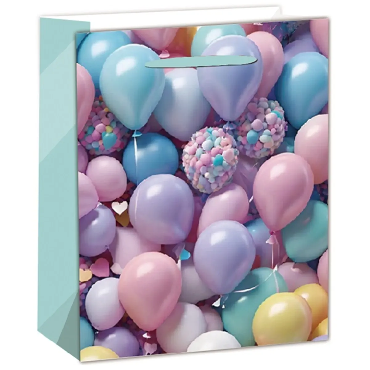 IRIS matt papírtasak lufik rózsaszín/kék 11 x 14cm #1