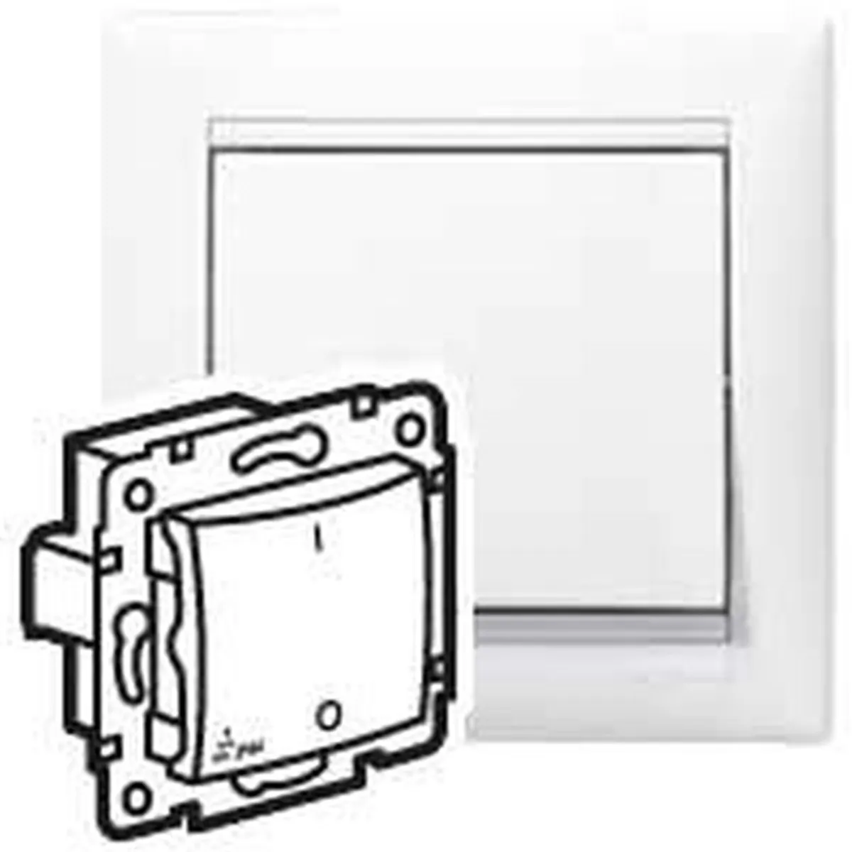 Legrand 770092 Valena fehér IP44 kétpólusú kapcsoló #1