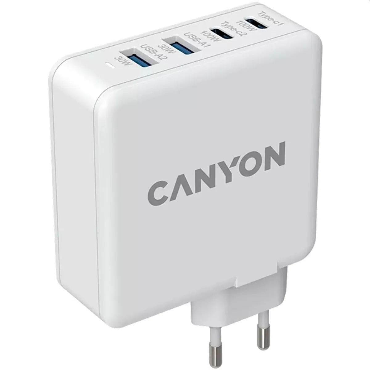 Canyon CND-CHA100W01 GaN PD 100W QC 3.0 30W fehér hálózati adapter #1