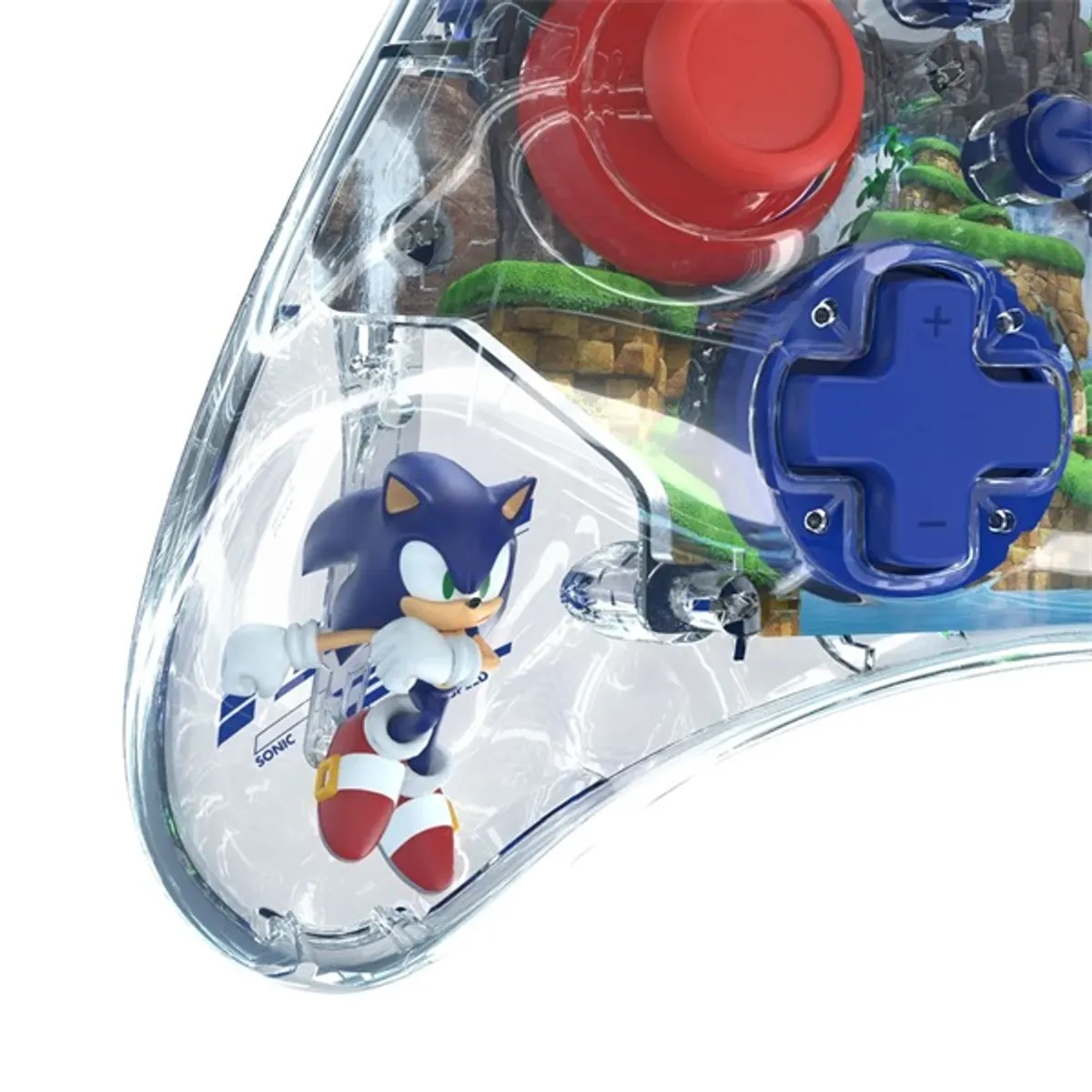 PDP 500-234-SON REALMz Nintendo Switch/Switch 2 vezeték nélküli LED Sonic: Green Hill Zone kontroller #5