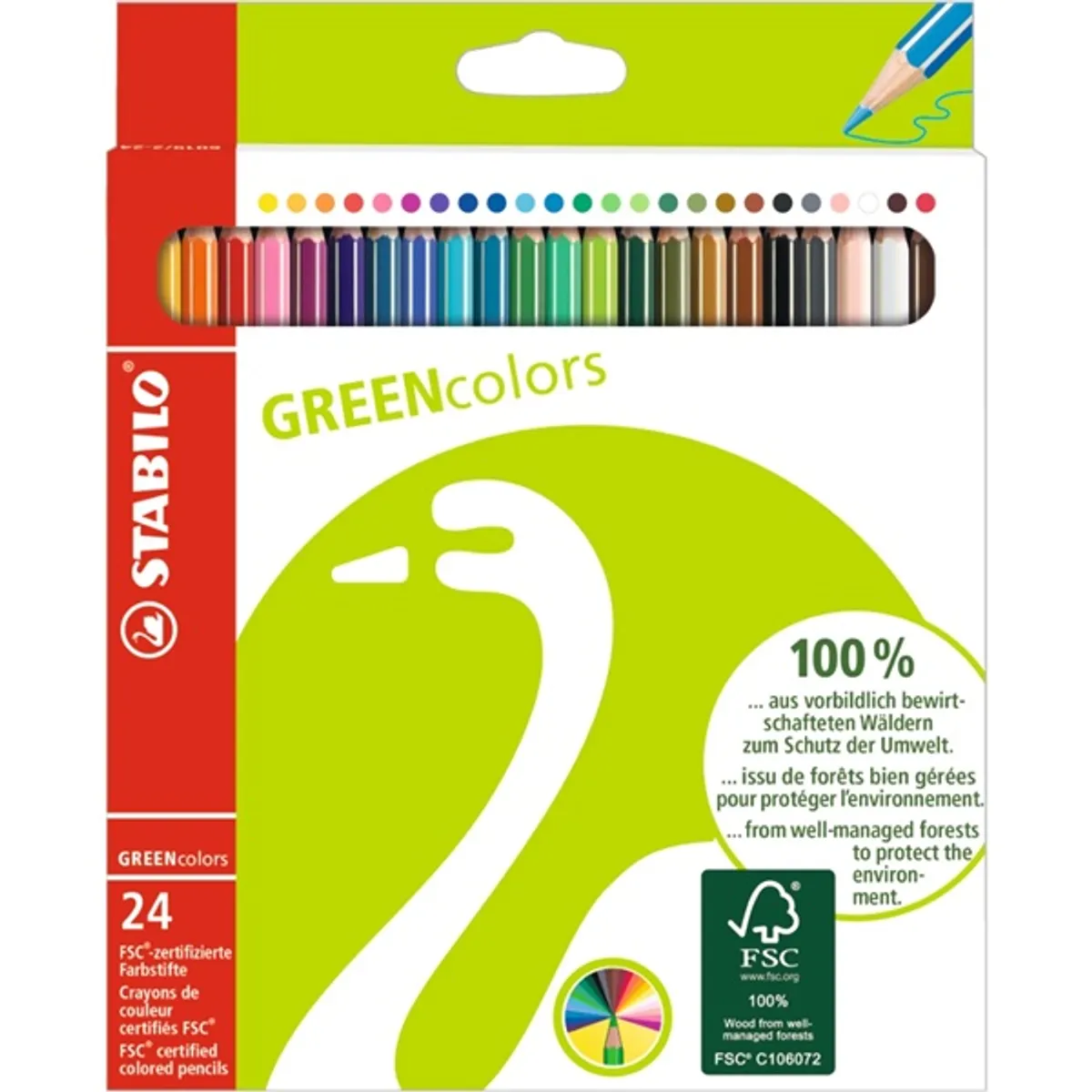 Stabilo Greencolors 24db-os színesceruza készlet #1