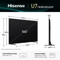 Hisense 100" 100U7Q 4K UHD Smart MiniLED ULED TV #6