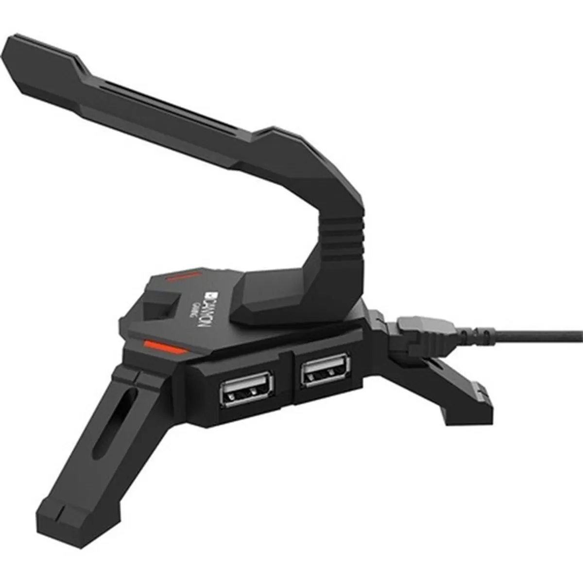 Canyon MW-100 Bungee USB gaming hub / egérkábel-rendező fekete #1