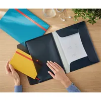 Leitz COSY mobil PP bársony szürke extra tasakos gumis mappa #5