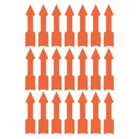 Avery 3008  39x9mm figyelemfelhívó nyíl 63db-os piros jelölőcímke