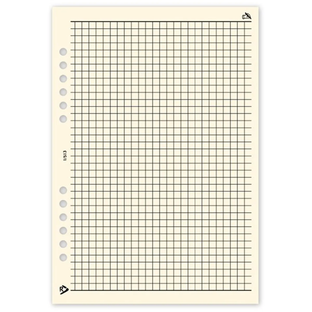 Realsystem 1/513 négyzethálós jegyzet gyűrűs naptár kiegészítő #1