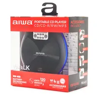 Aiwa PCD-810BL hordozható kék CD lejátszó #9