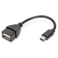 DIGITUS OTG 2.0 mini USB B - USB A anya Adapter #1