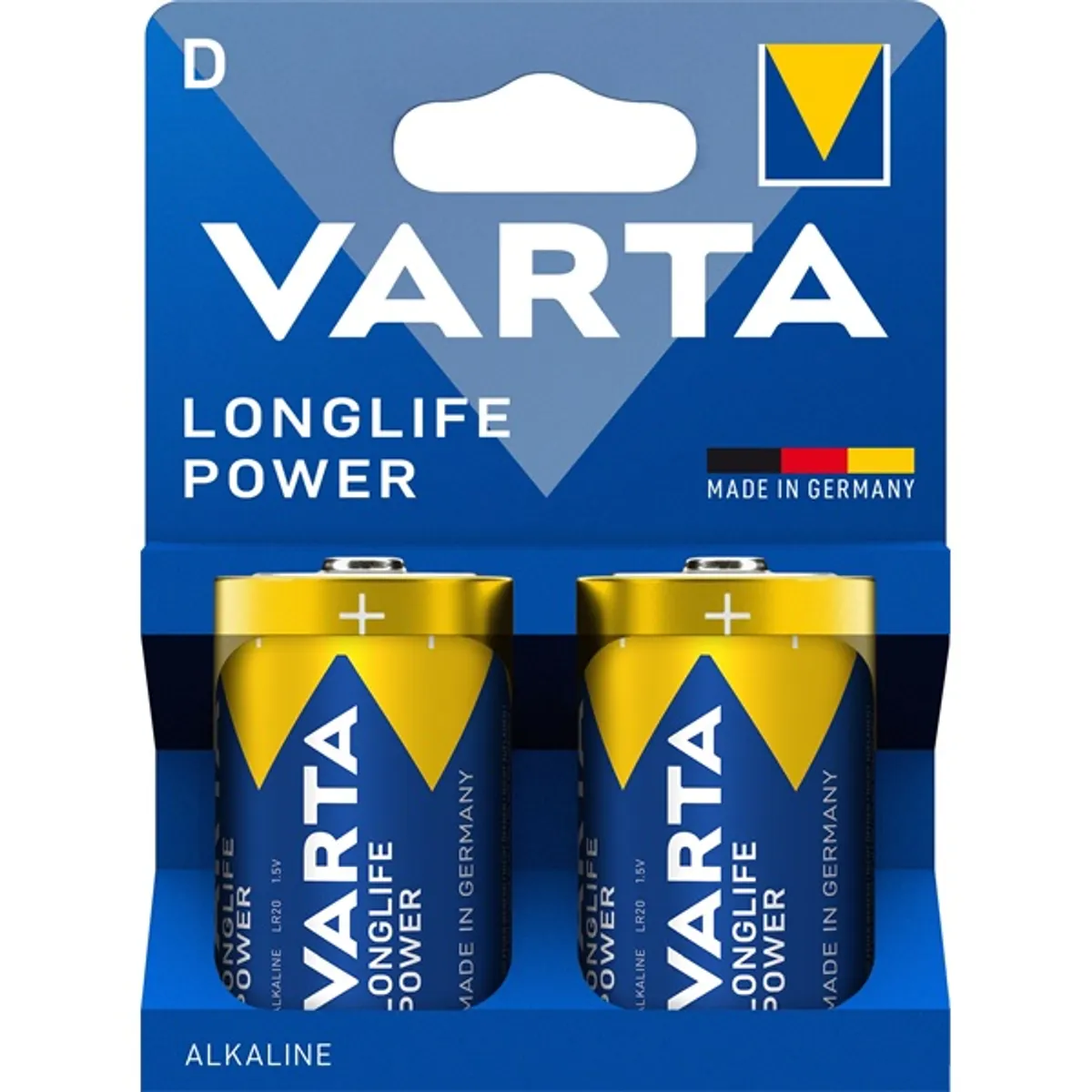 VARTA 4920121422 Longlife Power D (LR20) góliát elem 2db/csomag (műanyagmentes csomagolás) #1