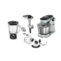 Bosch MUM9B34S27 1400W, 5,5L, inox konyhai robotgép szett #1
