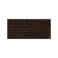 PRC narancs betű fekete alapon magyar billentyűzet matrica #1