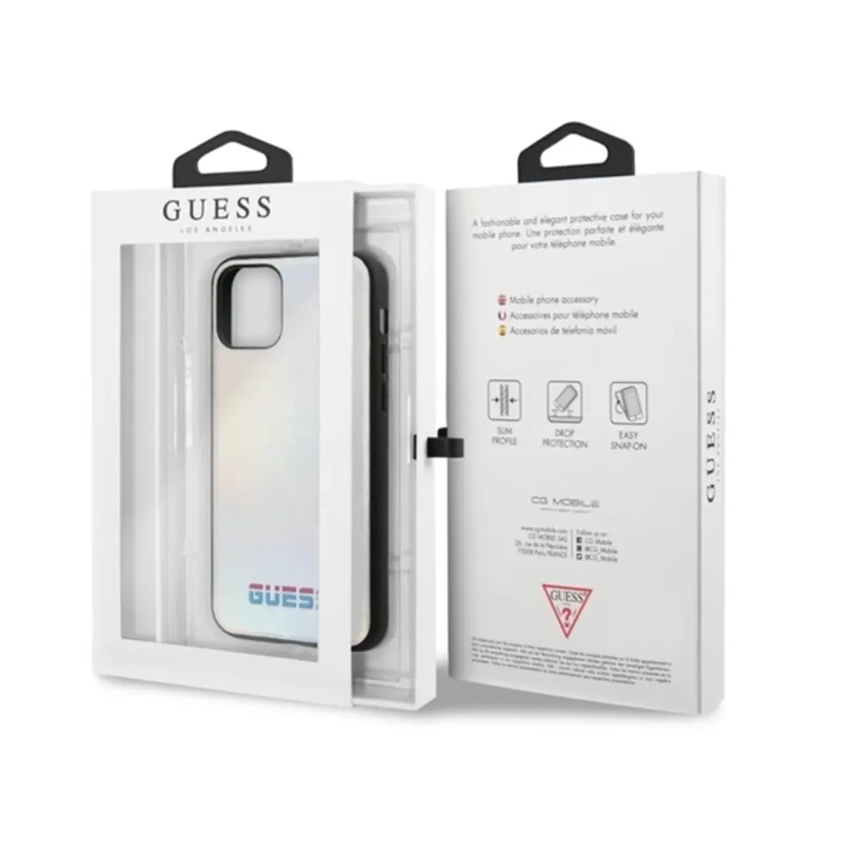 GUESS iPhone 11 Pro Max színváltó ezüst kemény tok #5