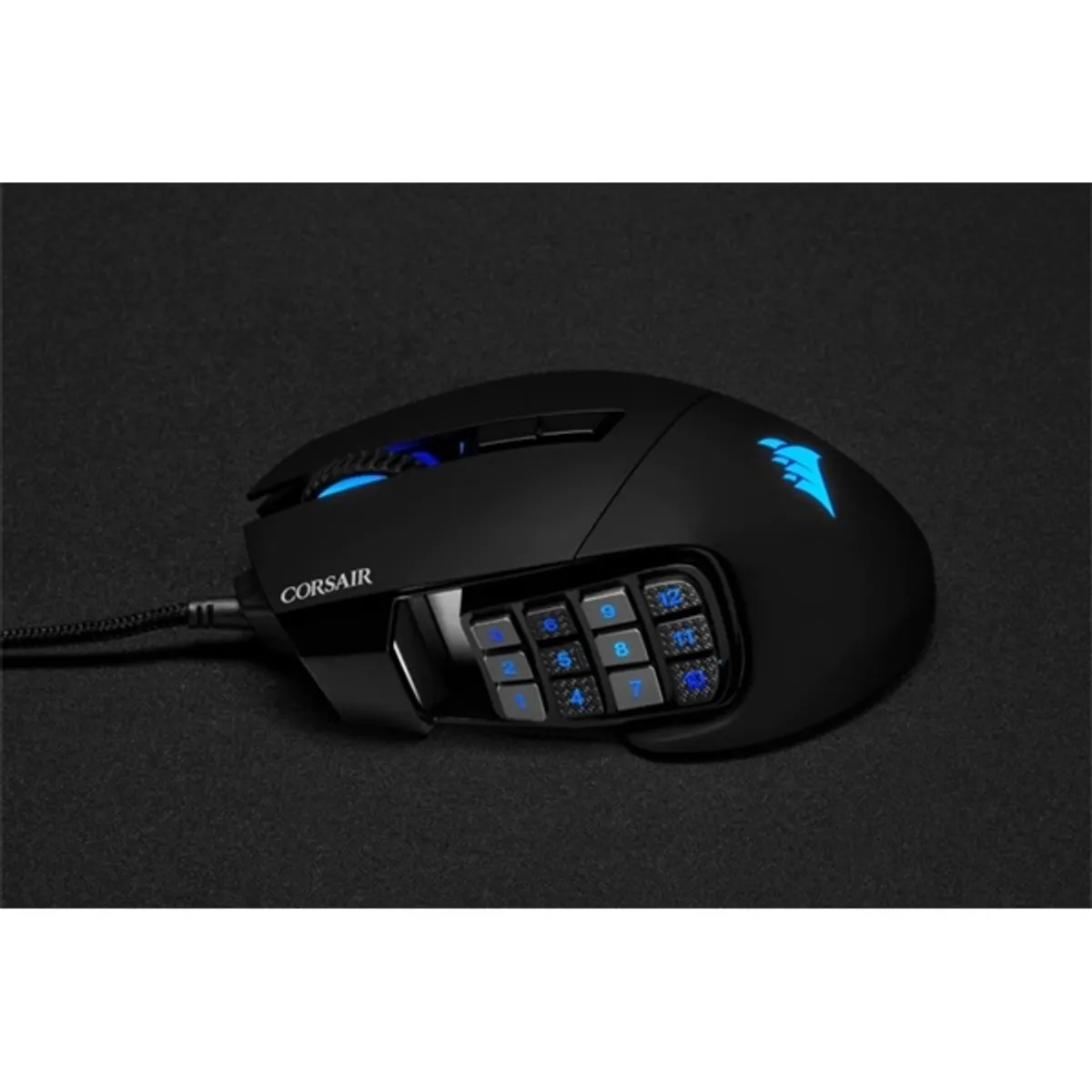 Corsair Scimitar Elite RGB Fekete 18000DPI Gamer egér #8