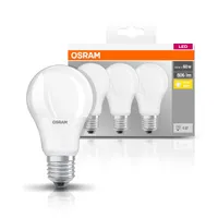 Osram Base matt műanyag búra/8,5W/806lm/2700K/E27/dobozos LED körte izzó 3 db #2