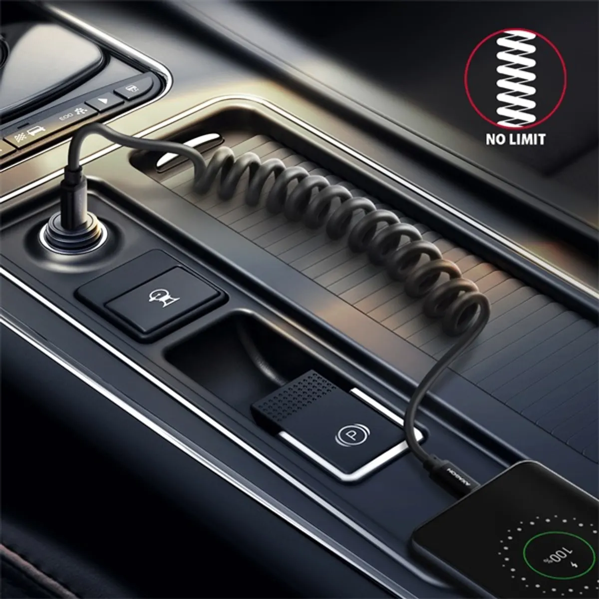 Axagon BUCM-CM10TB Twister USB-C 2.0 - USB-C 0,6 m fekete csavart kábel #4