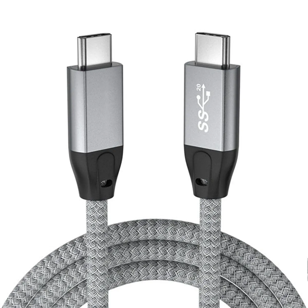 AVAX CB901 THUNDER 1m 3.2 Type C, USB4 100W/10Gbps fonott viharszürke kábel #1