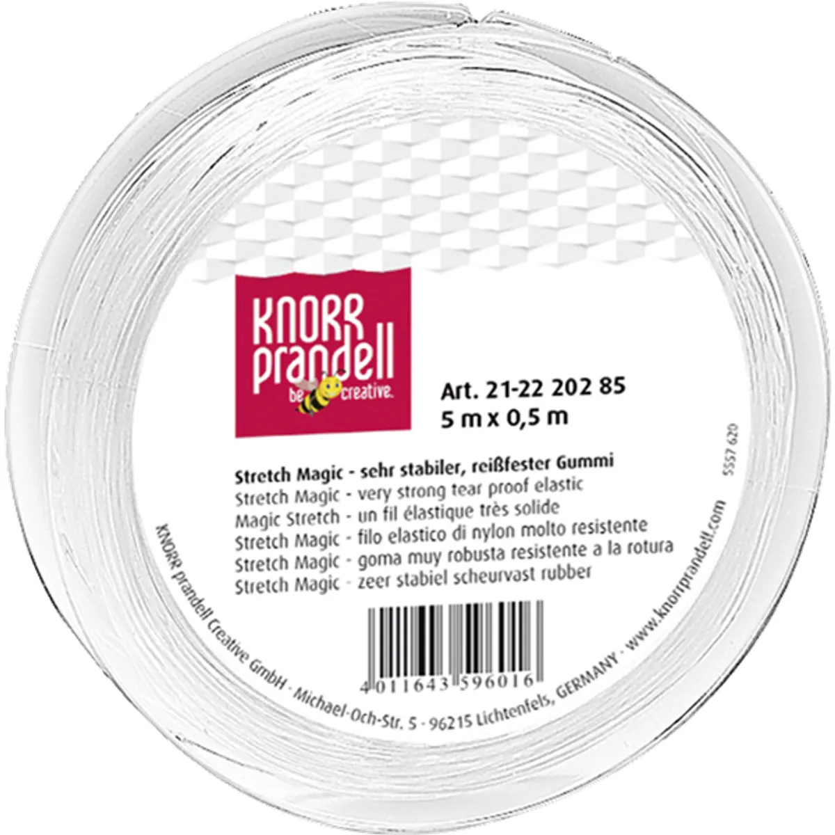 Knorr Prandell 0.5 mm 5 m átlátszó elasztikus gumidamil #1